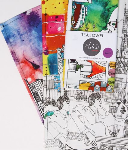 Digitally printed tea towels